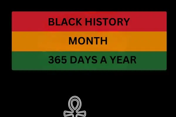 Black History Month, 365 days a year, with the TRIYBE logo