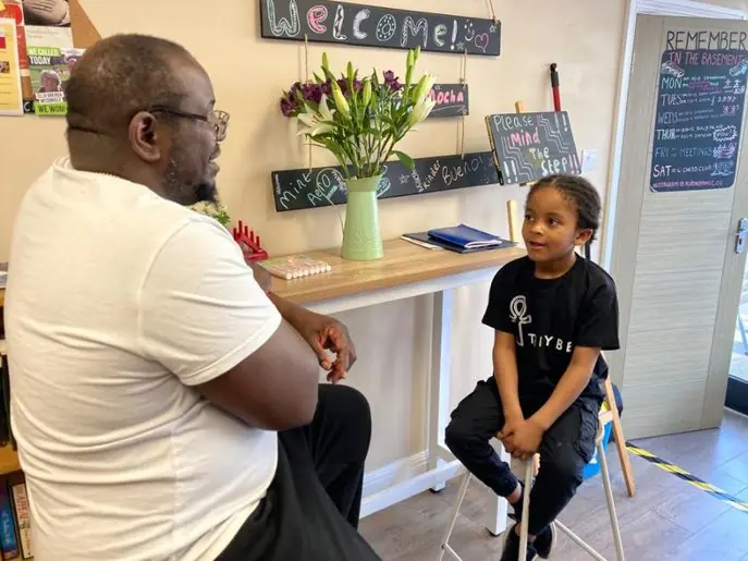 TRIYBE Blazer Omari interviewing Marvin from The Hub by Aurora Family for The Railway Project